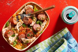 Chicken-andouille jambalaya