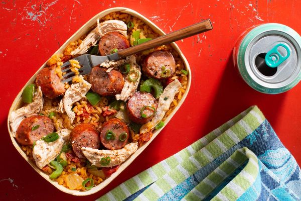 Chicken-andouille jambalaya
