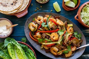 Surf ’n’ turf fajitas