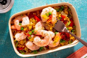 Shrimp paella