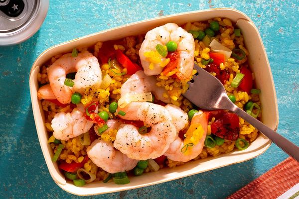Shrimp paella