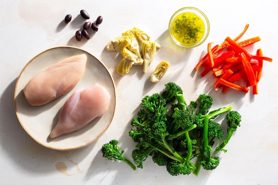Mediterranean lemon chicken