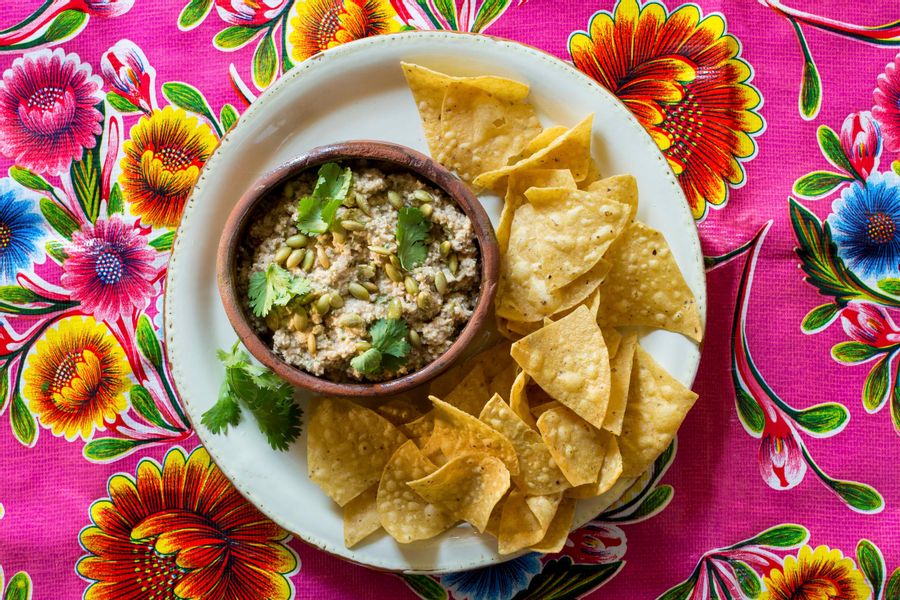 Pumpkin seed salsa (sikil-p'aak)