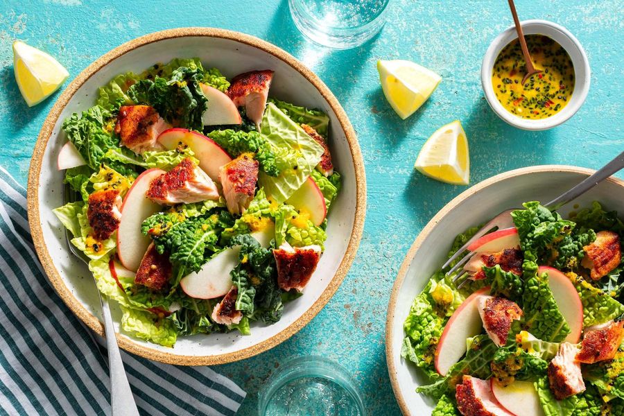 Burmese salmon salad with lemongrass and apple