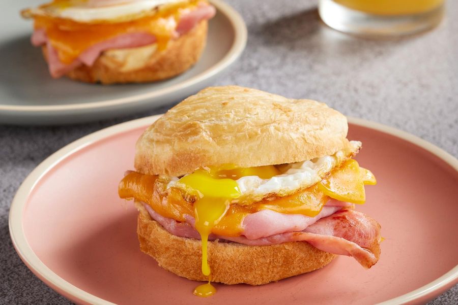 Ham, Egg, and Cheese Croissanwich