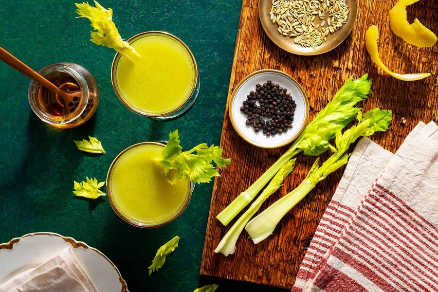 How to Make Celery Shrub