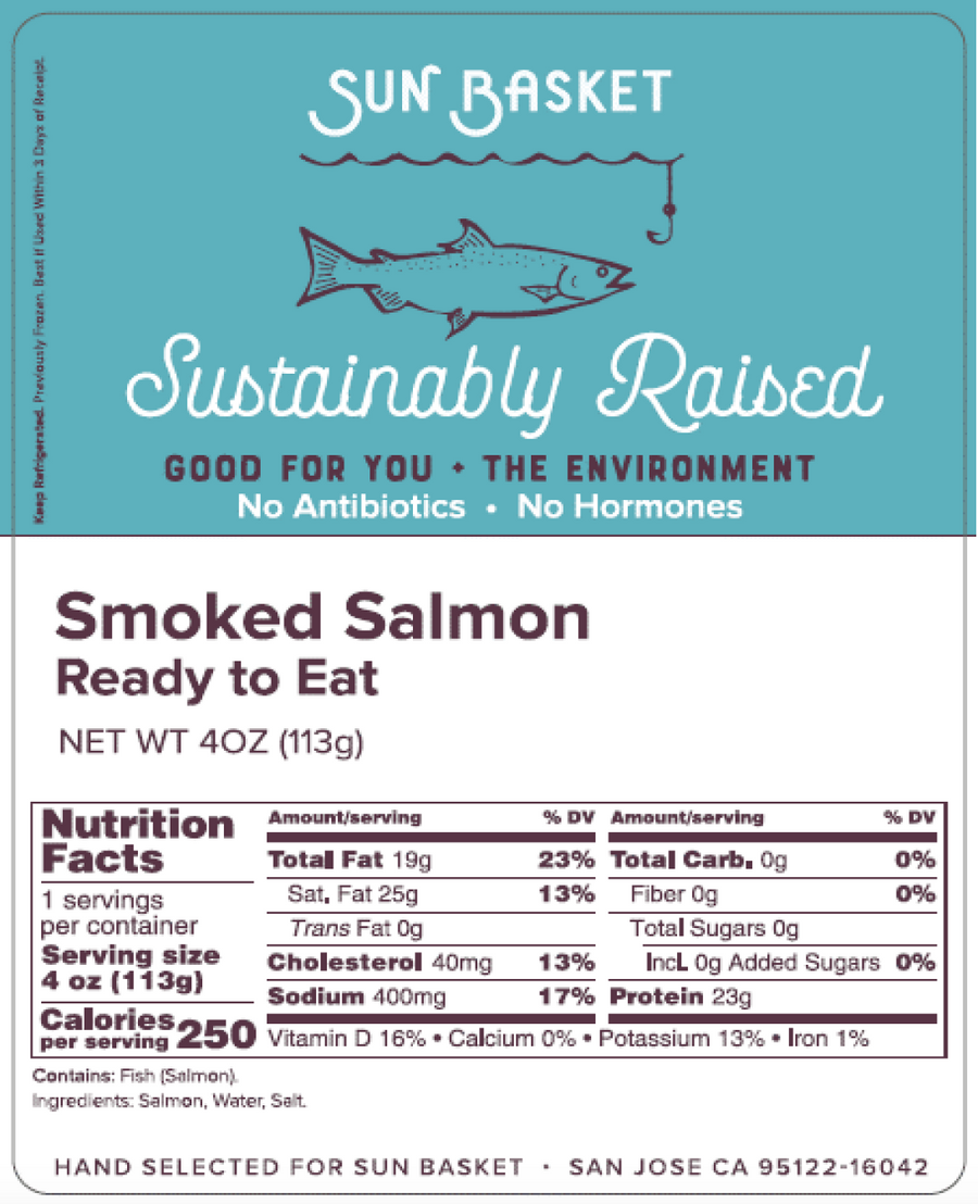 Smoked Atlantic Salmon Nutrition
