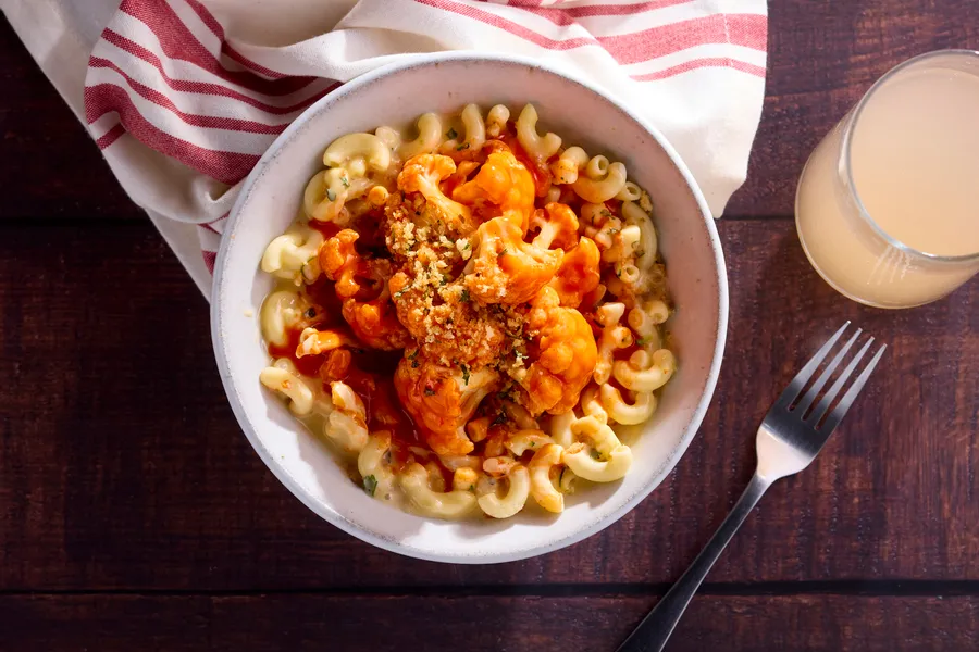Homestyle Buffalo Cauliflower Mac and Cheese