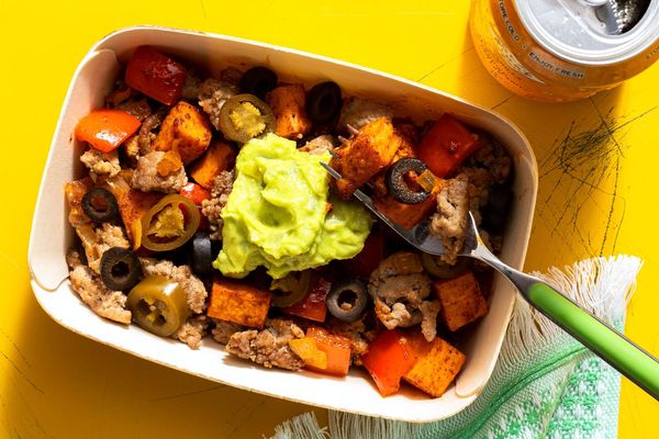 Spicy Southwest turkey and sweet potato skillet