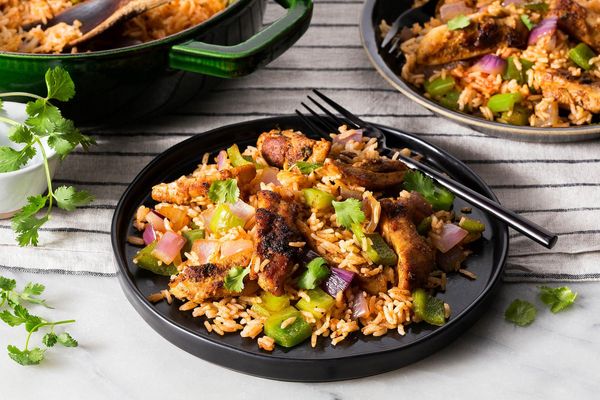 One-pot chicken and Spanish rice