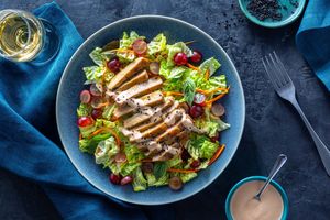 Turmeric pork and cabbage salad with Vietnamese nuoc cham dressing