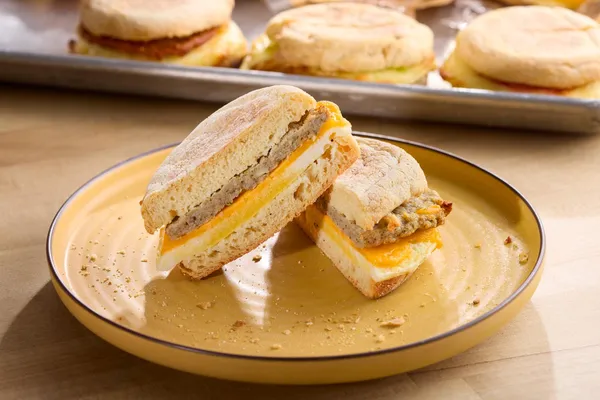 Chicken Sausage Breakfast Sandwich