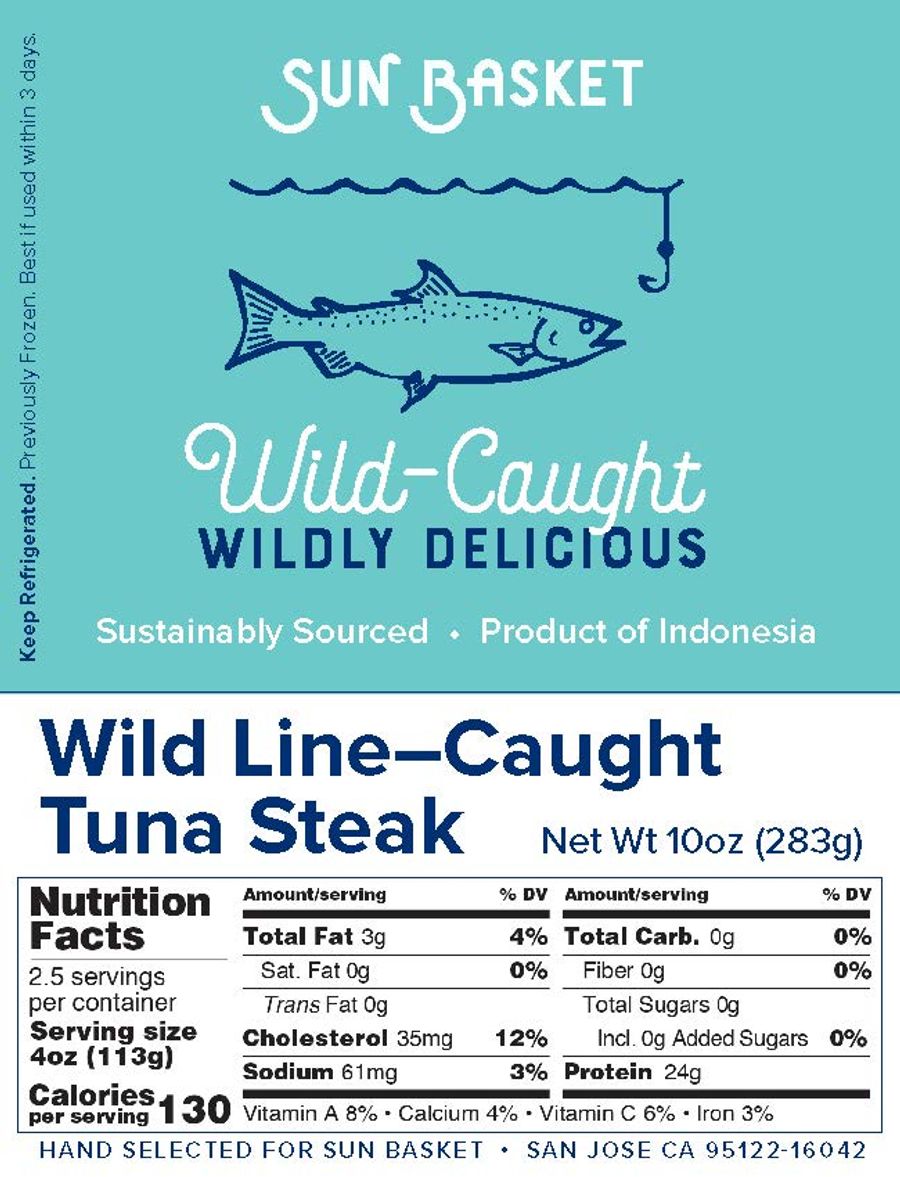 Wild albacore tuna steaks (2 count) Nutrition
