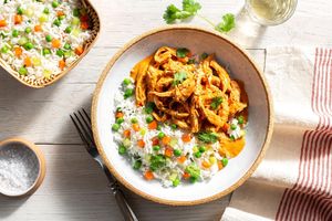 Butter chicken with basmati rice pilaf