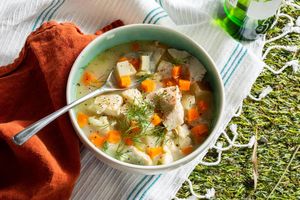 Midwest chowder with sole and lemon-dill yogurt Also available with snapper and halibut