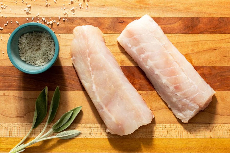 Wild cod fillets (2 count)
