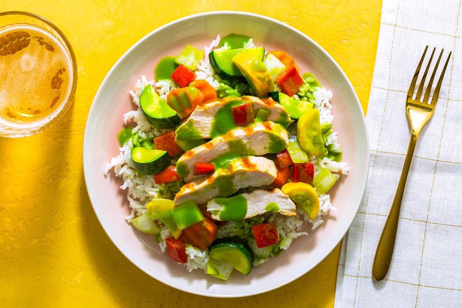 Thai green curry chicken