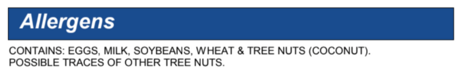 Allergen Information Picture
