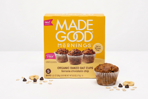 MadeGood Banana Chocolate Chip Organic Baked Oat Cups