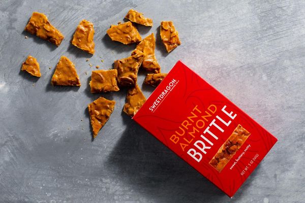 Burnt almond brittle