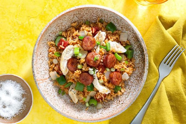 Chicken-andouille jambalaya