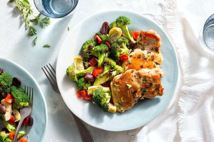 Mediterranean Blend Veggies with Fresh Lemon Dressing and Southwestern  Blend Veggies 'n Chicken