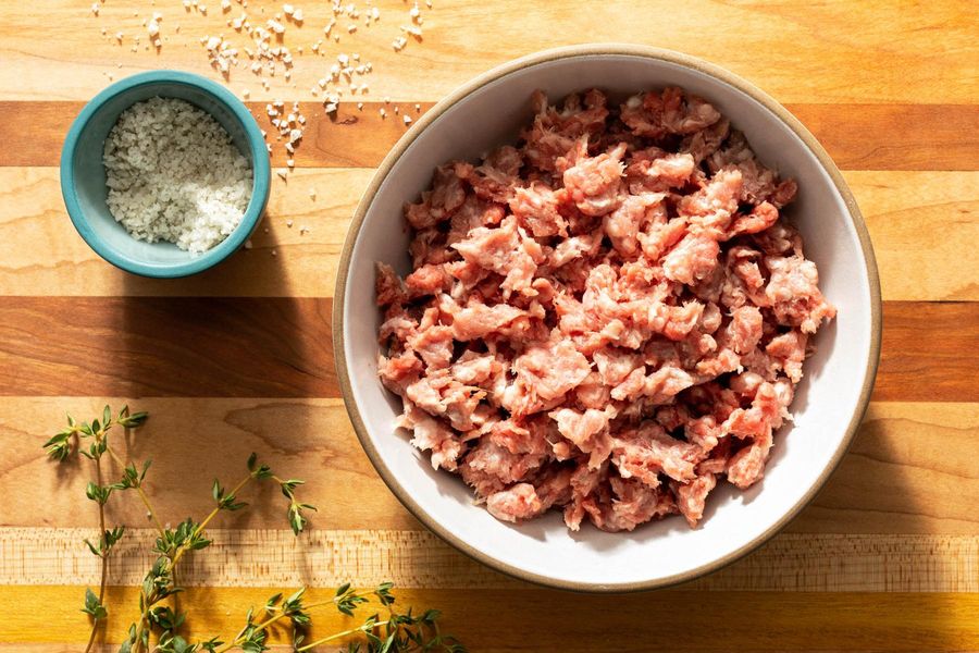 Organic ground beef-pork mix