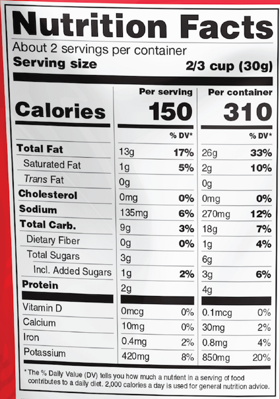 Pizza-Flavored Mushroom Snack Nutrition