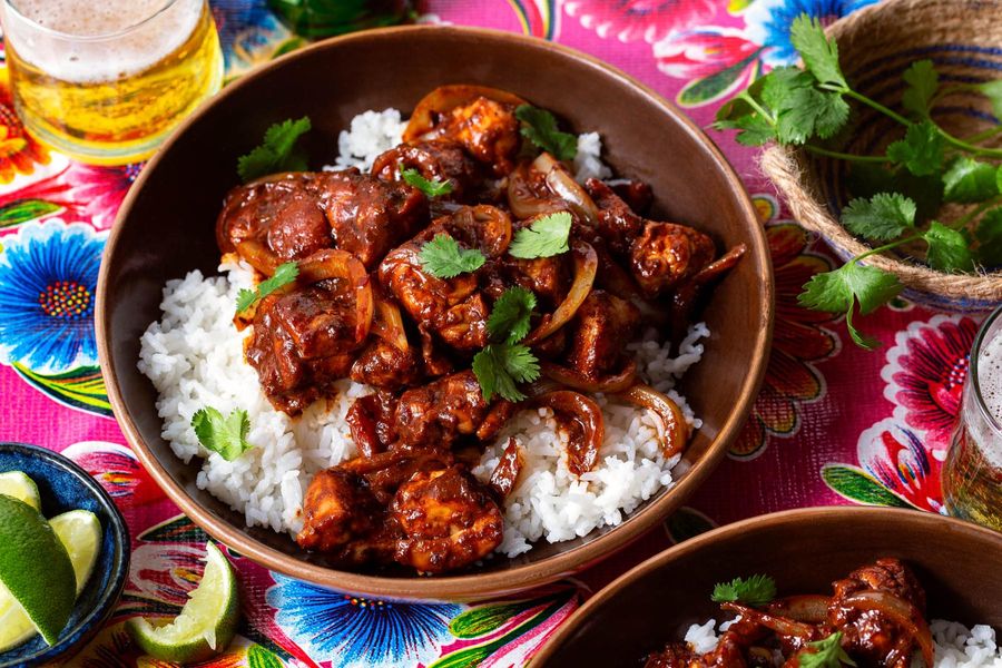 Oaxacan chicken mole coloradito