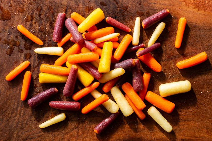 Organic Baby Rainbow Carrots