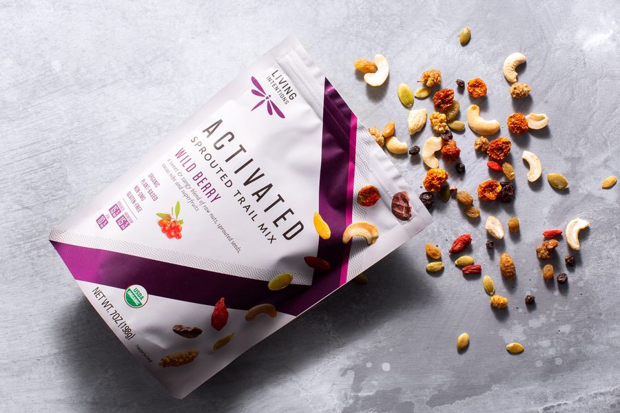 Organic activated wild berry trail mix