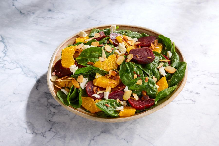 Beet & Orange Salad with Ricotta Salata & Toasted Almonds