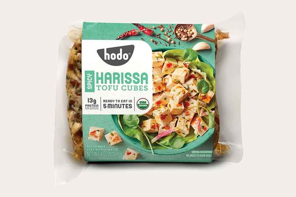 Organic spicy harissa tofu cubes
