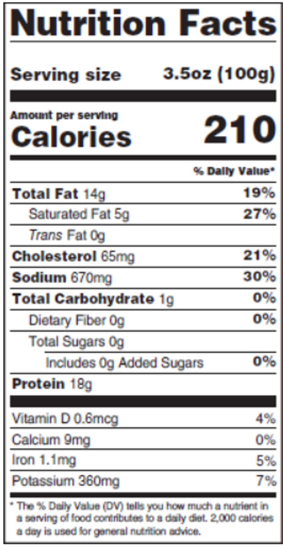 Andouille Sausage (2 count) Nutrition