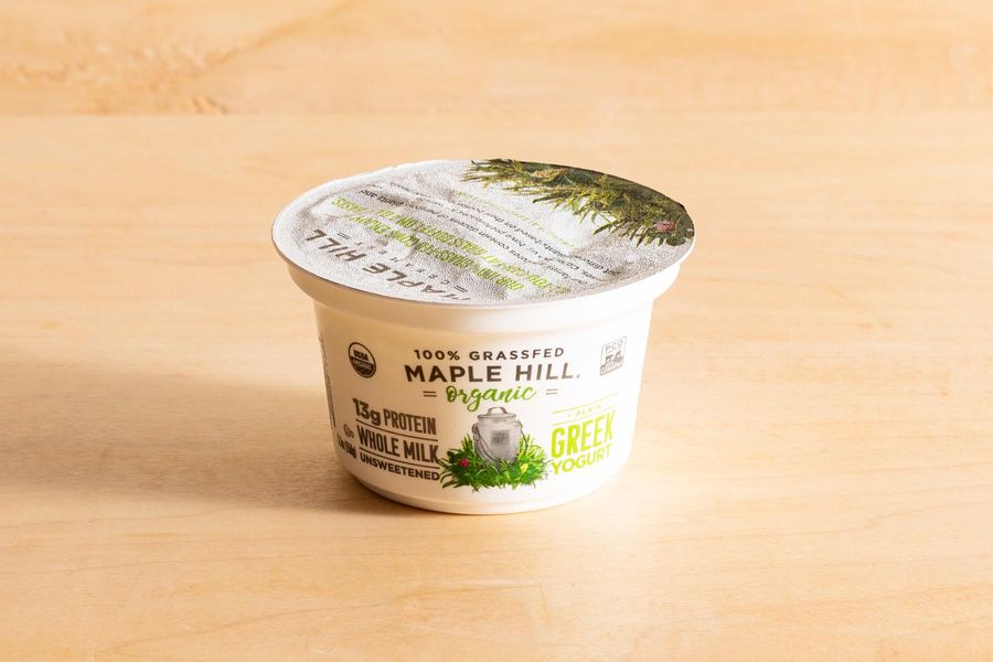 Organic whole-milk plain Greek yogurt