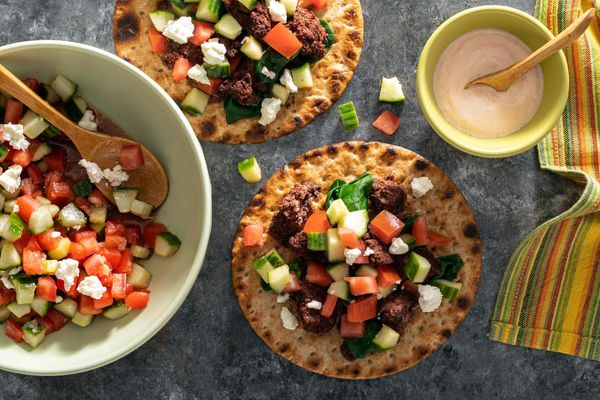Lebanese beef and spinach 