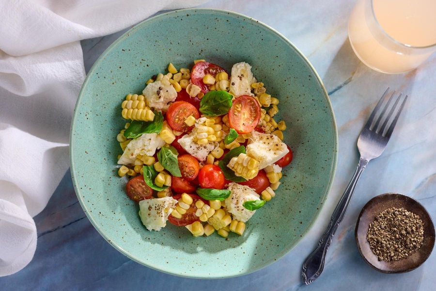 Summer Corn, Tomato, and Mozzarella Salad Sunbasket