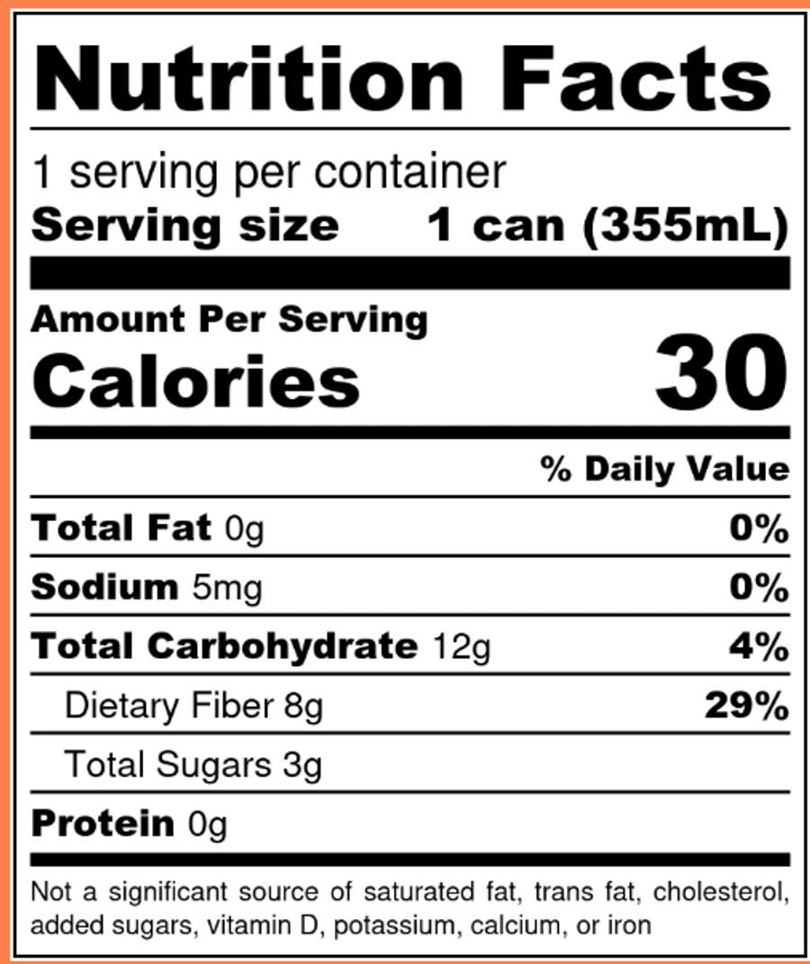 Peach Green Tea Tonic Nutrition