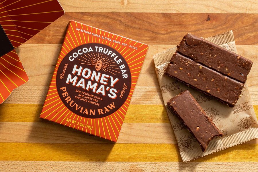 Honey Mama's Cacao-Nectar Bar, Peruvian Raw, Nutritional Bars