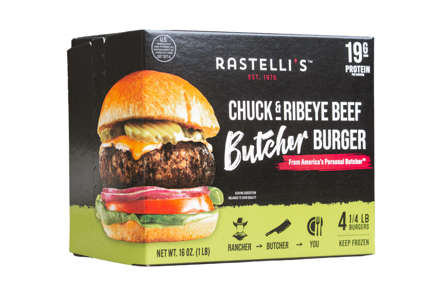 Rastelli's Chuck & Ribeye Beef Butcher Burger