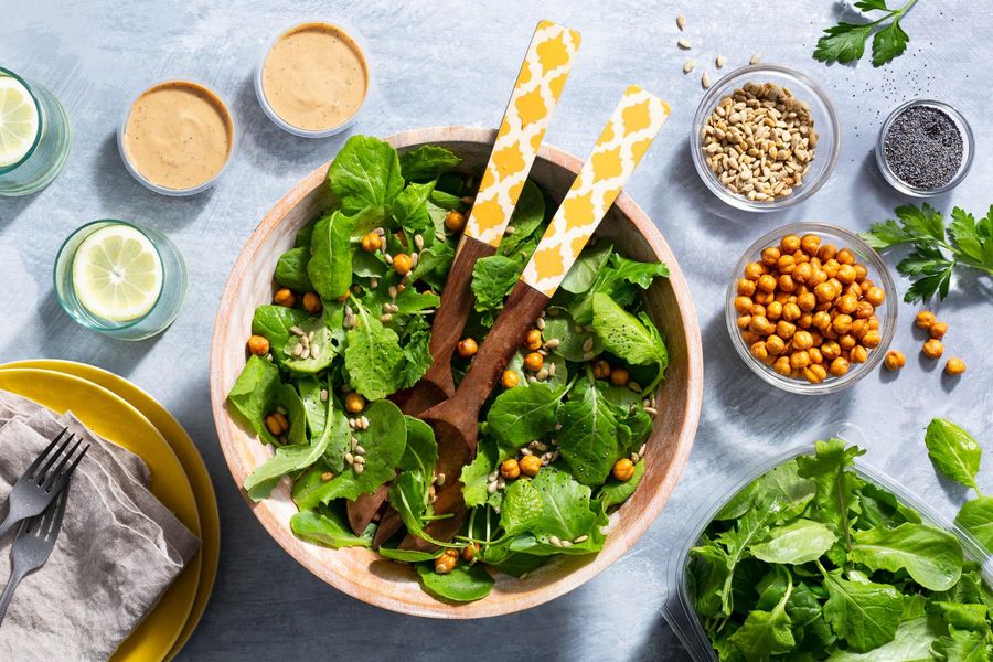 Organic vegan Caesar salad for 2