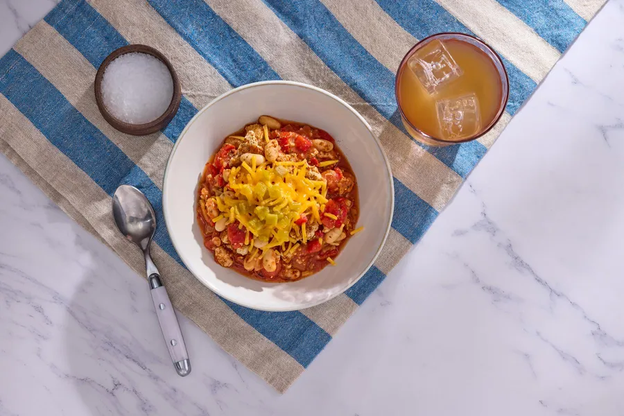 White bean turkey chili