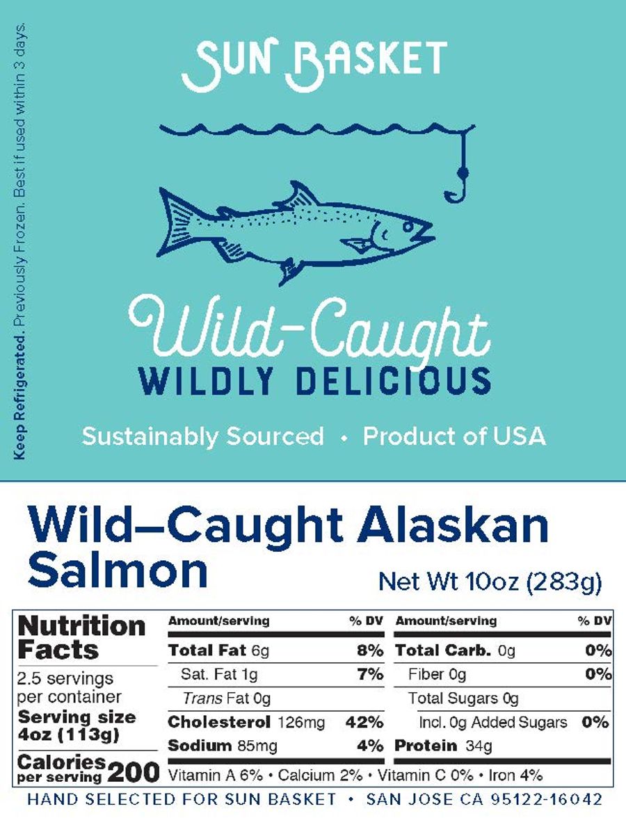 Wild Alaskan skinon salmon fillets (2 count) Sun Basket