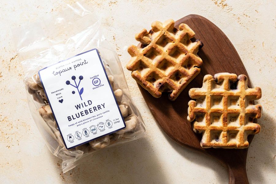 Gluten-Free Wild Blueberry Waffles (6 count)