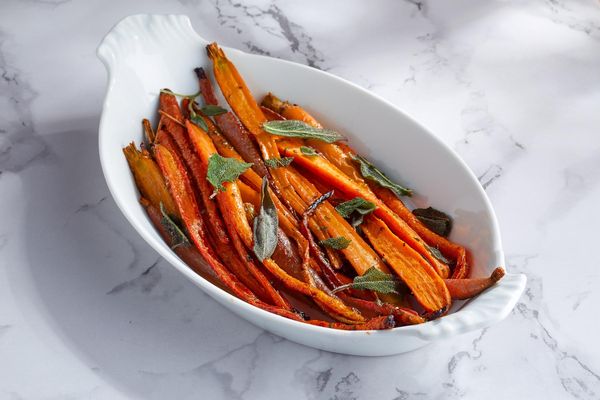 Roasted Carrots with Miso-Sage Butter