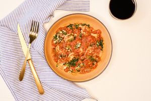 Tortellini Bolognese with Garlic Parmesan Spinach