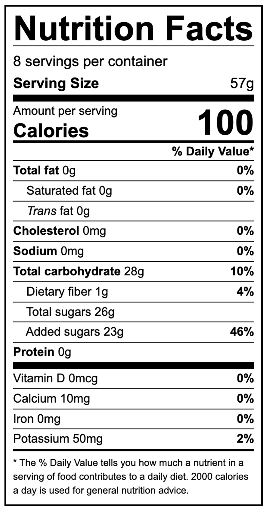 Cranberry and Sweet Cherry Compote Nutrition