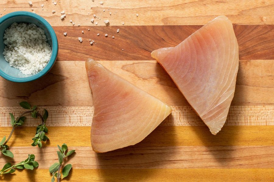 Wild albacore tuna steaks (2 count)