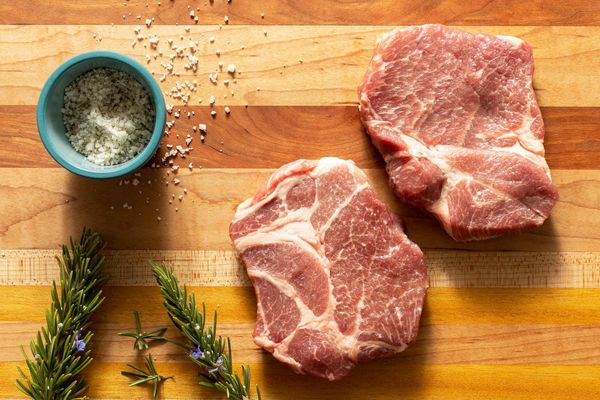 Organic Pork Blade Steaks (2 count)