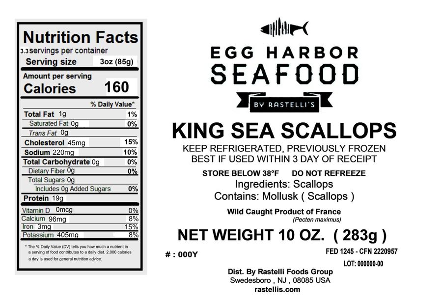 Wild-Caught King Sea Scallops Nutrition